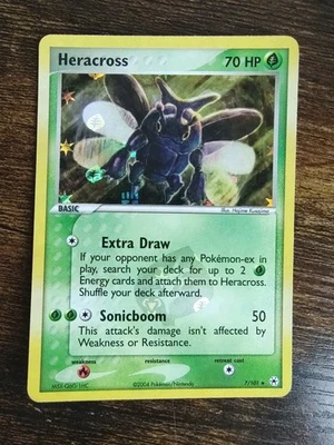 Pokémon Heracross 7/101 Reverse Holo EX Hidden Legends - Image 1 of 4