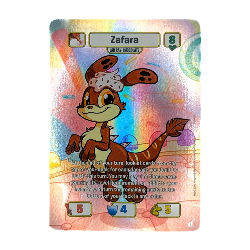 Neopets Battledome TCG 25 Aniversario 🎈 Lab Ray Chocolate Zafara Foto 1 de 1