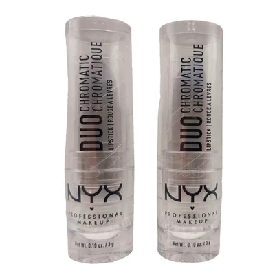 LOT OF 2 NYX DUO CHROMATIC Lipstick CHILL CHILL DCLS 02 Sealed - Image 1 of 4