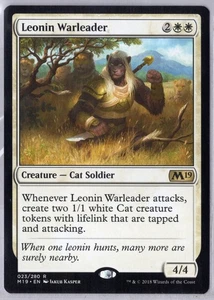 1x Leonin Warleader - Core Set 2019 - Near Mint - Bild 1 von 1