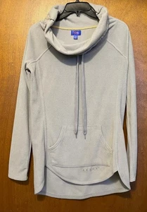 City Street graues Fleece-Pull-Over-Top extra weich Langarm Gr. XS UVP $ 30 neu mit Etikett - Bild 1 von 3