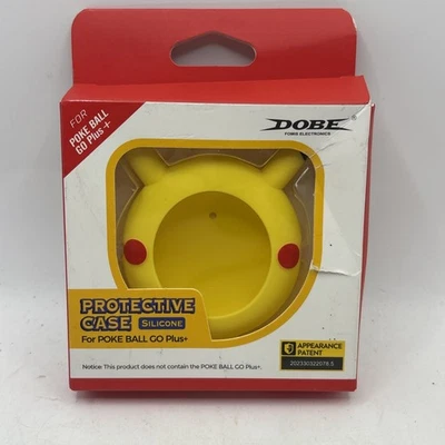 NEW Dobe Case for Poke-Ball Go Plus+, Soft Silicone Case with Hand Rope  PIKACHU - Image 1 of 4