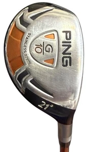 Ping G10 21° 3 Hybrid TFC 129H Stiff Flex Shaft WINN Dri•Tac Grip - Picture 1 of 10