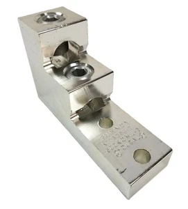 Burndy K11A36U2 2Loch 600KCMIL 2Leiter Mechanische Klemmfahne verzinnt NEU - Bild 1 von 9