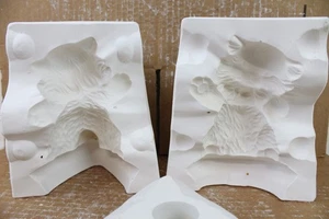 Molde deslizante de cerámica 3 piezas Taffy Cat Kitten Alberta's 399 fundición de animales - Imagen 1 de 10