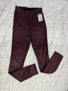 🔥Nuovo con etichette🔥Pantalone donna straccio e osso Nina ecopelle scamosciata pull-on bordeaux taglia XS - Foto 1 di 5