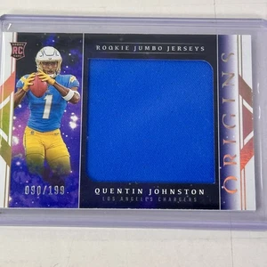 Quentin Johnston Chargers 2023 Origins Panini Rookie Jumbo Jersey /199 RC - Bild 1 von 5