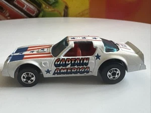 Hot Wheels 1977 Hot Bird CAPTAIN AMERICAN White - Picture 1 of 7