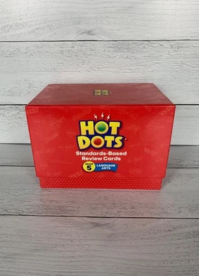 Hot Dots Standards Based Review Cards 5th Grade Language Arts Box Set Homeschool - Image 1 of 4