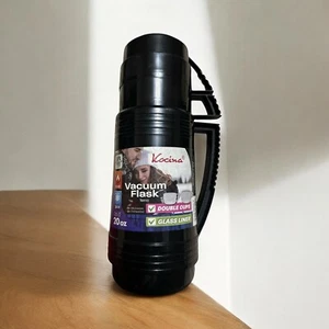 Kocina 20 Oz Vacuume Flask Termo Double Cups Glass Liner Used - Picture 1 of 7