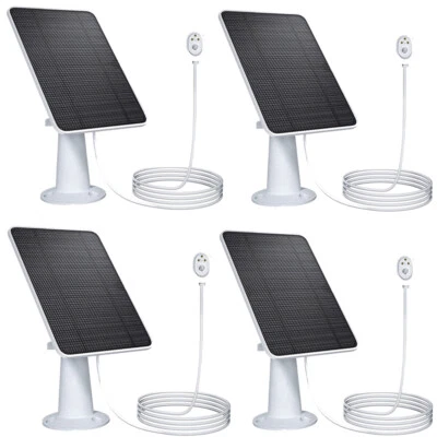1-4Pcs Solar Panel Charger for Arlo Ultra/Ultra2/Pro 3/Pro 4 Security Camera