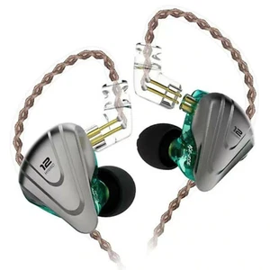 KZ ZSX Premium High-End Pro 12 Treiber HiFi In-Ear Kopfhörer Headset Cyan Grün - Bild 1 von 13