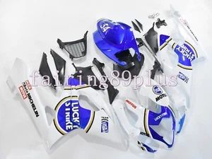White Blue Lucky Strike ABS Injection Fairing Kit Fit for 2005 2006 GSXR1000 - Picture 1 of 7