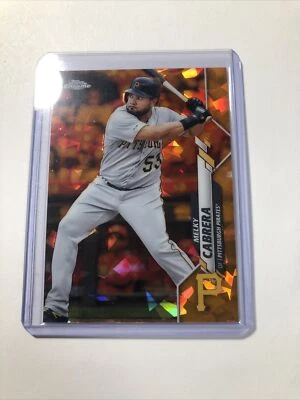 2020 Topps Sapphire Melky Cabrera Orange 7/25 Pirates - Image 1 of 3
