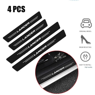 4pcs Custom For Mitsubishi Lancer Car Door Sill Protector Guard Step Stickers - image 1 of 4