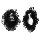 Zac's Alter Ego Set of 2 Soft Chiffon Frilly Ruffle Hair Scrunchies/ Garters