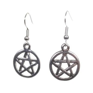 Pendientes de pentagrama de plata - Imagen 1 de 1