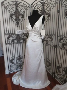P174 MAGGIE SOTTERO JD1248 SZ 10 IVORY $1599 FORMAL BEADED WEDDING DRESS GOWN - Picture 1 of 15