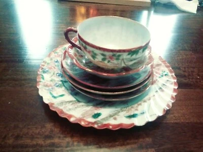 Oriental Japanese Geisha Girls Tea Cup 6 piece set - Image 1 of 3