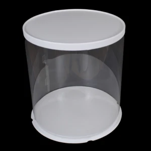 Tortenbox 31,5cm x 31,5cm x 46cm transparent  rund - Bild 1 von 1