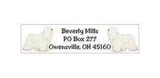 240 Komondor return address Waterproof labels laser