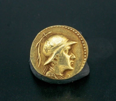 Colgante Joyería Moneda Antigua Oro Indo Griego Bactriano 3,9 gramos Foto 1 de 3