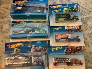 Hot Wheels Super Rigs w Car Included or Track Stars U Pick NIP - Picture 1 of 24