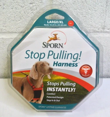 Sporn Stop-Pulling Dog Harness Small Fit LARGE/XL 16-24" - RED - Image 1 of 4