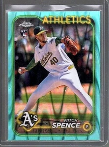 MITCH SPENCE 2024 Topps Chrome Update USC 166 Aqua Raywave Rookie #/199 - Picture 1 of 2