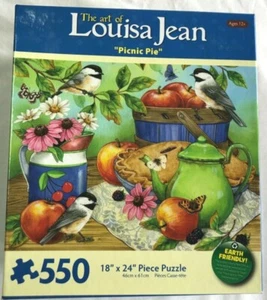 PICNIC PIE EL ARTE DE LOUISA JEAN 550 PIEZAS ROMPECABEZAS 2009 NUEVO SELLADO A7 - Imagen 1 de 5