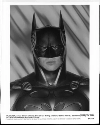 Batman Forever 1995 Val Kilmer retrato disfraz original 8x10 negativo y foto Foto 1 de 3