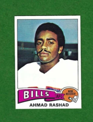 1975 Topps Ahmad Rashad Buffalo Bills #115 - Image 1 of 2