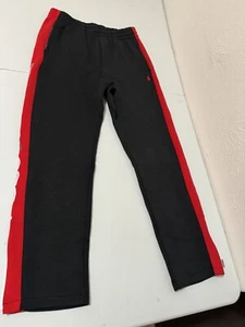 Boys L (14-16) Ralph Lauren Polo Black/Red Sweatpants  - Picture 1 of 7