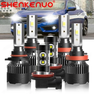 For Honda Pilot 2006-2018 6x 9005+H11+H11 LED Headlight Bulbs + Fog Light Kit - Picture 1 of 24