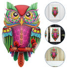 Colorful Metal Owl Wall Decor For Outside Or House-
