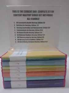 2019 ATI Nursing RN Content Mastery Series Complete Set of 9 Books - Picture 1 of 7