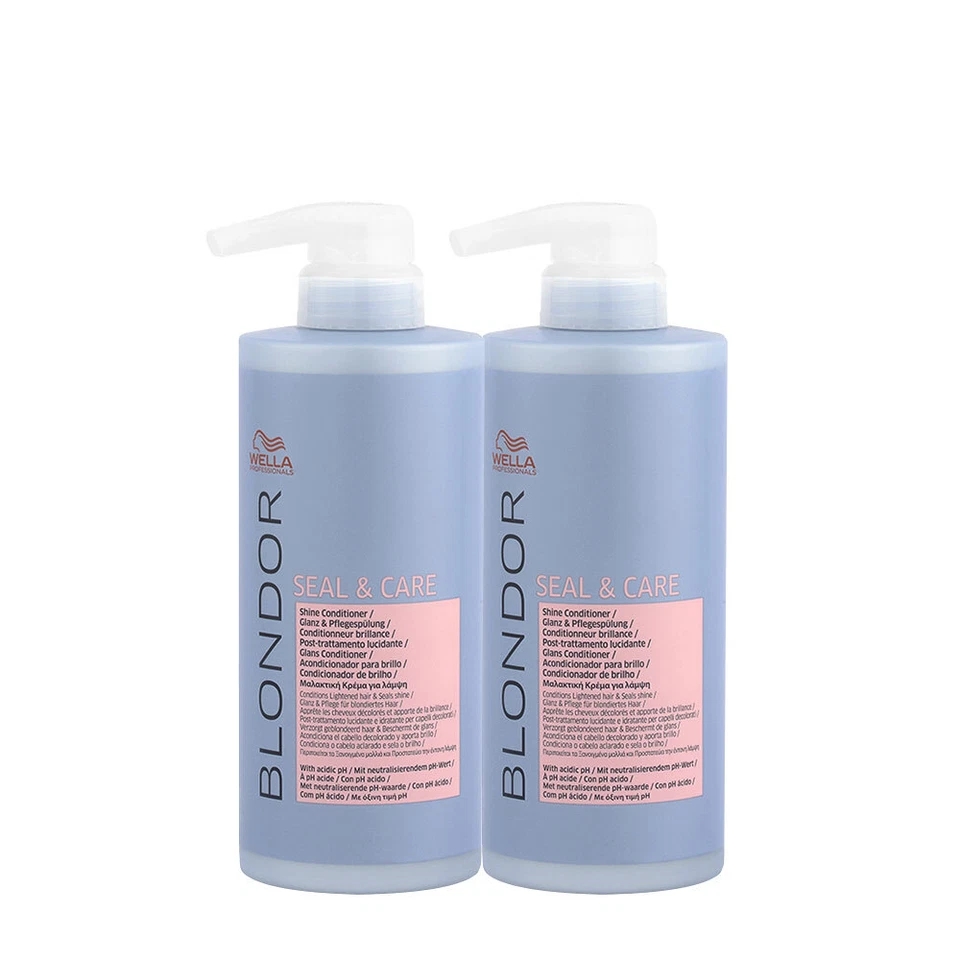 WELLA PROFESSIONALS Wella Blondor Seal and Care Shine Conditioner 500ml X2