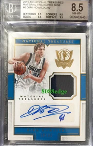National Treasures Swatch 2015-16 automático: autógrafo Dirk Nowitzki #58/99 BGS 8,5 - Imagen 1 de 1
