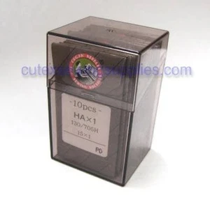 100 agujas para máquina de coser doméstica vástago plano de titanio 15X1 HAX1 - Imagen 1 de 1
