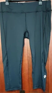 Leggings Capri de entrenamiento para mujer Demarini XL-Negro en excelente condición - Imagen 1 de 5