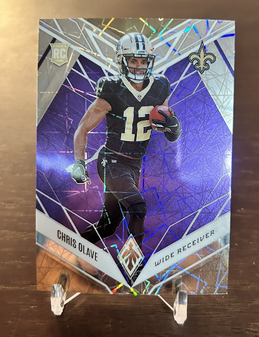 2022 Phoenix #109 Chris Olave RC /99 Purple Lazer
