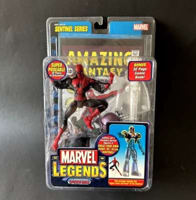 MARVEL LEGENDS Series Sentinel SPIDERMAN 1st Appearance PVC figure 16cm Toy Biz - Imagen 1 de 3