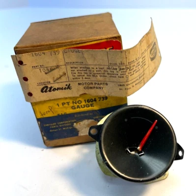 NOS 1955 DeSoto Firedome Fireflite Temperature Gauge 1604739 - Image 1 of 3