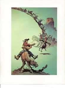 1978 full Color Plate "Fastest Guitar In The World" by Frank Frazetta GGA Print - Picture 1 of 1
