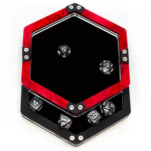 Executive Personal Dice Tray (Single Pocket in Red) - Picture 1 of 2