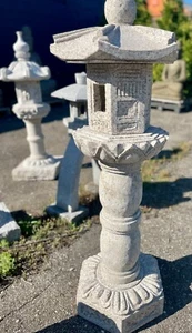 Pagoda YuYuan Kasuga 4' tall Japanese garden lantern Granite Stone - Picture 1 of 5