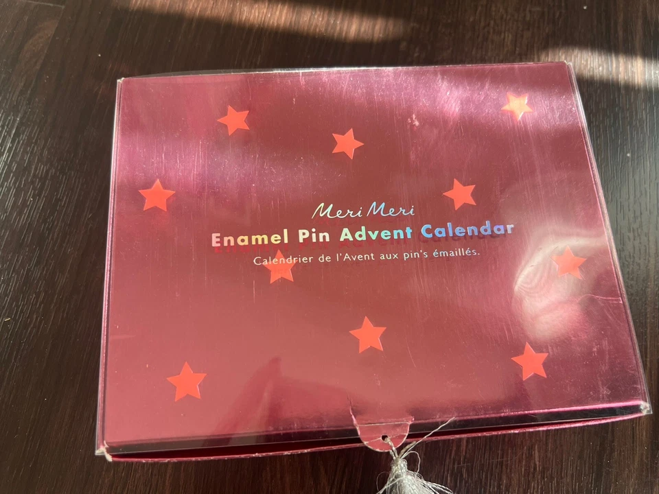 Meri Meri Enamel Pin Christmas Advent Calendar - Countdown 24 Pins Holiday - Image 1 of 3