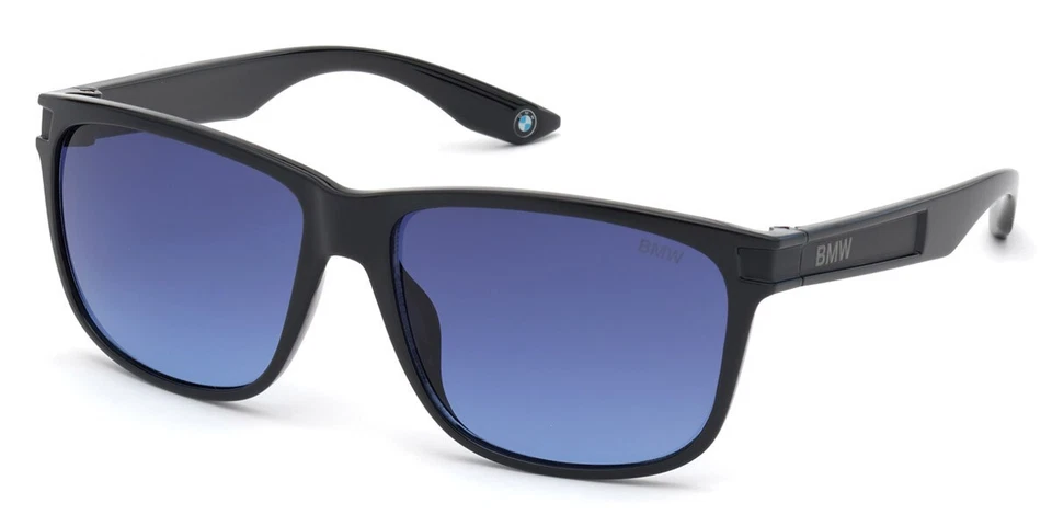 BMW BW0003 01W Matte Black Wide Fit Plastic Sunglasses Frame 60-16-14 Foto 1 de 1