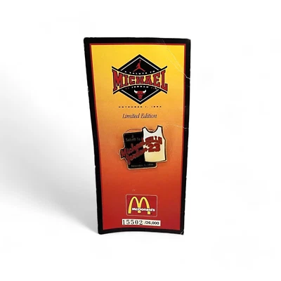 Prendedor de camiseta Michael Jordan McDonalds Salute 1994 edición limitada #15502 de 26000 Foto 1 de 4