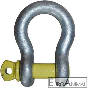 Schäkel hochfest ,verzinkt, geschweifte Form, Rund-Schaekel, Verbindungsglied - Bild 1 von 1